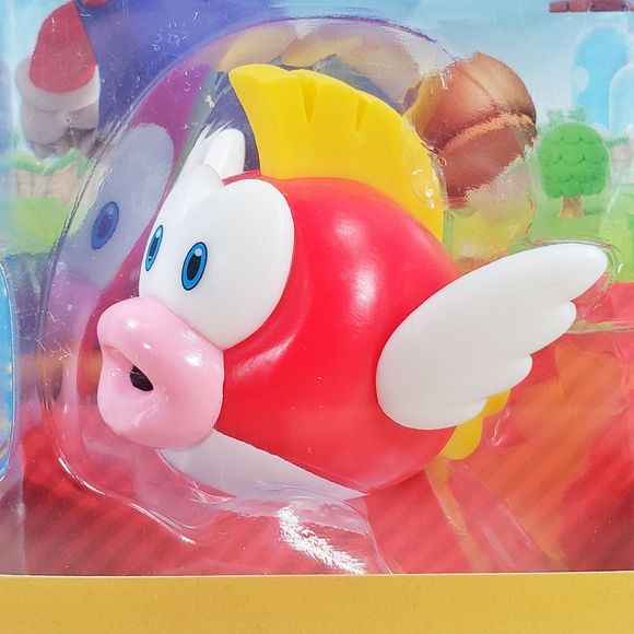 Jakks Pacific Super Mario CHEEP CHEEP 2.5" Nintendo Video Game Collectible New - Picture 5 of 5